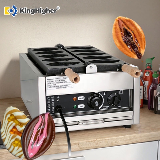 KingHigher Vulva Waffle Maker – Electric Commercial Novelty Dessert Machine