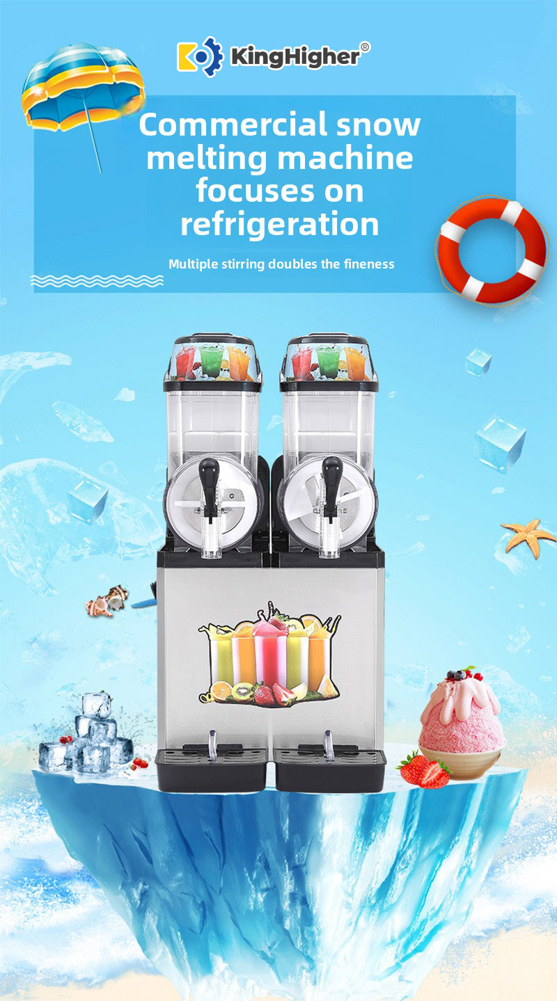 KingHigher dual-bowl snow melting machine focuses on refrigeration